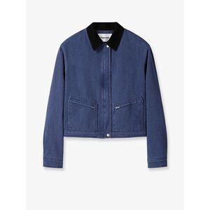 Tonywack Women Crop Fit Blue Denim Jacket